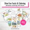 Dinosaur Fun Facts and Coloring Mini Book - Team Cartwright Shop