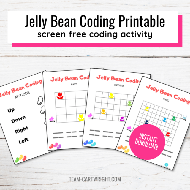 Jelly Bean Coding Printables - Team Cartwright Shop